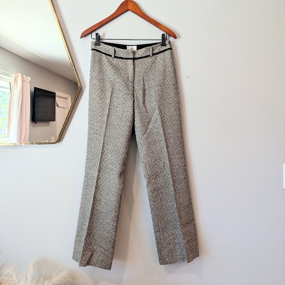 Milly of New York Gray Dress Pants With Slightly Flared Straight Leg. Sz 2